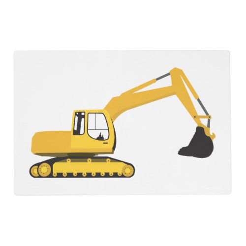 Excavator Construction Truck Placemat