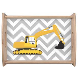 Excavator Construction Truck Serving Tray
