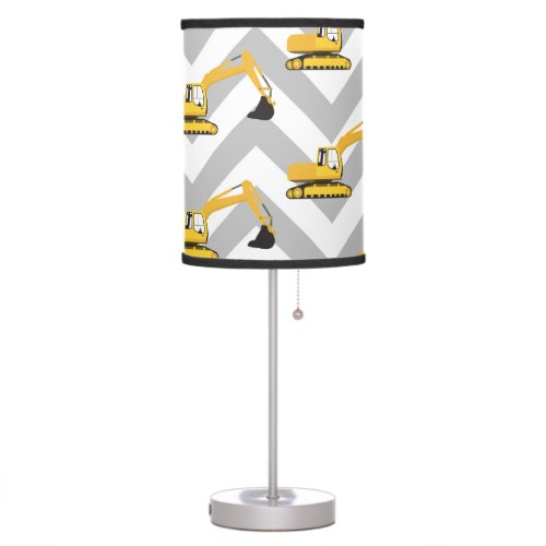 Excavator Construction Truck Table Lamp