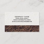 Excavator Construction Vehicle Business Card (Back)