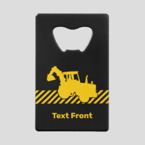 Excavator Credit Card Bottle Opener