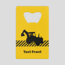 Excavator Credit Card Bottle Opener