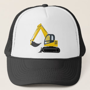 Excavator, Ditch-digger Machinery Design Trucker Hat