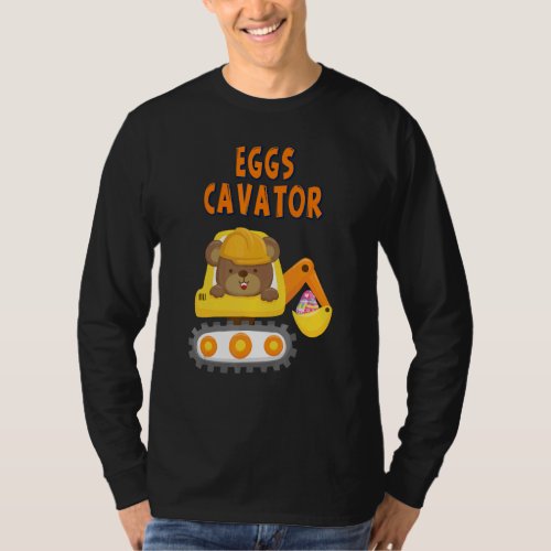 Excavator Eggs Cavator Sarcastic Humor T_Shirt