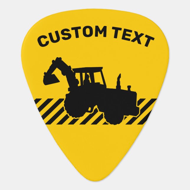Excavator Guitar Pick (Front)