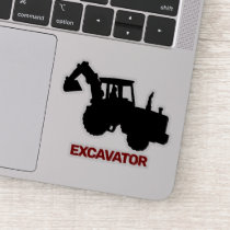 Excavator Icon Sticker