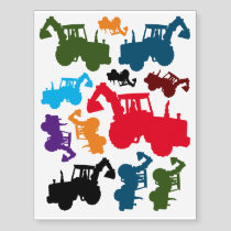 Excavator Icon Temporary Tattoos