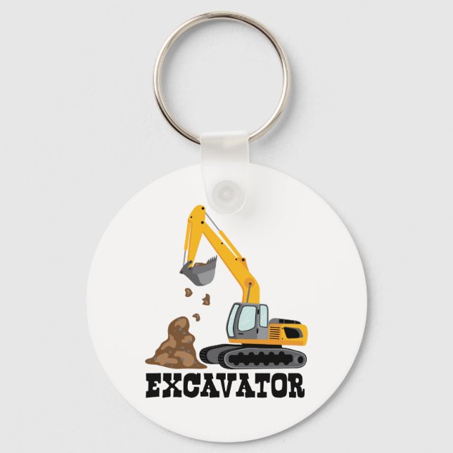 Excavator Keychain (Front)