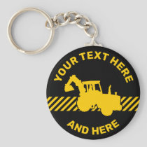 Excavator Keychain