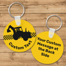 Excavator Keychain