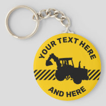 Excavator Keychain