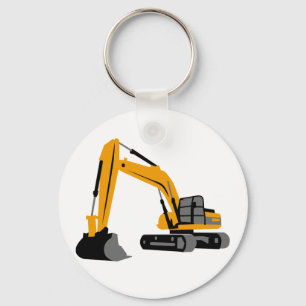 Excavator Keychain
