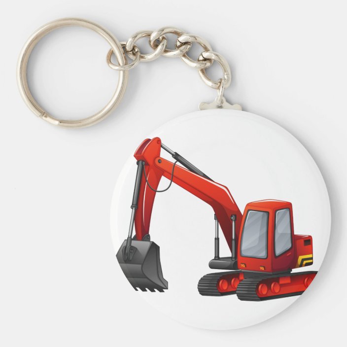 Excavator Keychain