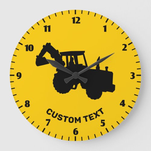 Excavator Large Clock