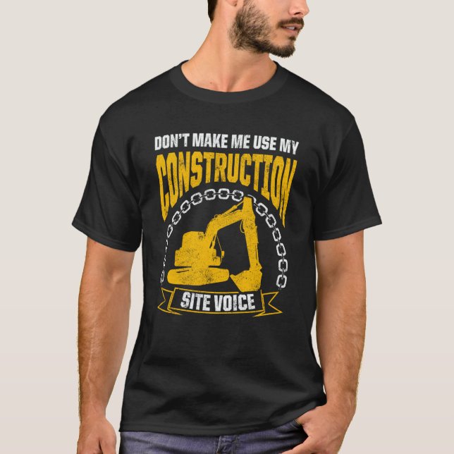 Excavator Operator For Excavator Driver Backhoe Op T-Shirt (Front)