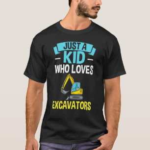 Excavator Operator Remote Control Digger Machine R T-Shirt