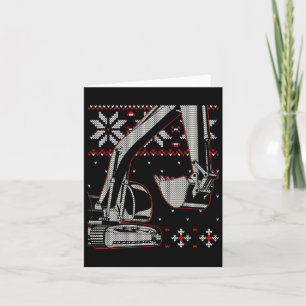 Excavator Operator Shirt Card