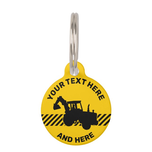 Excavator Pet ID Tag (Front)