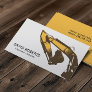Excavator Plant Operator Professional Construction Business Card