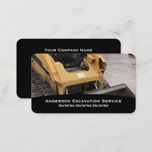 Excavator Service Business Card