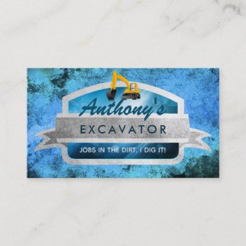 Excavator Slogans Business Cards by MsRenny at Zazzle