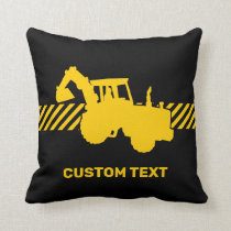 Excavator Throw Pillow