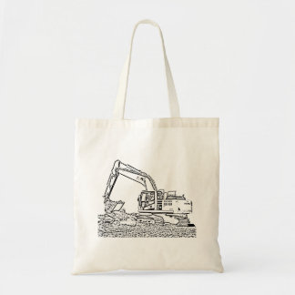 Excavator Tote Bag