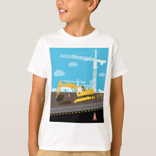 Excavator Truck Construction Trucks Site T-Shirt