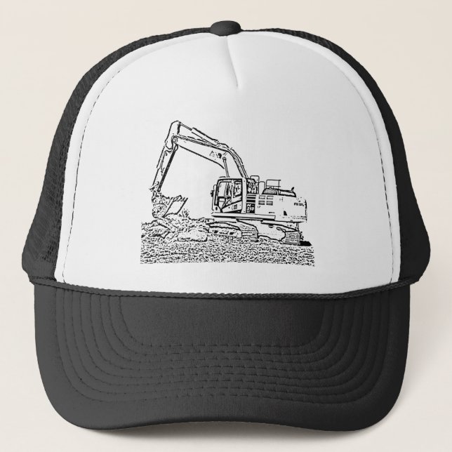 Excavator Trucker Hat (Front)
