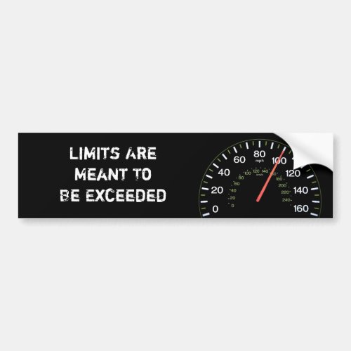 Exceed Your Limits Bumper Sticker