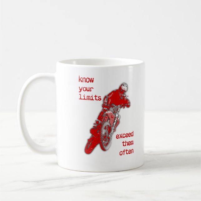 Exceed Your Limits Dirt Bike Motocross Mug (Left)