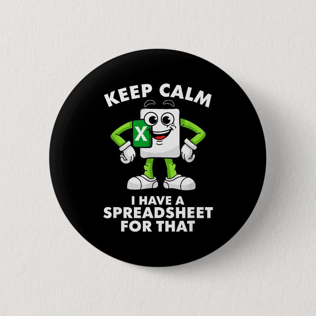 Excel Coworker Employee Farewell Goodbye Birthday  Button (Front)
