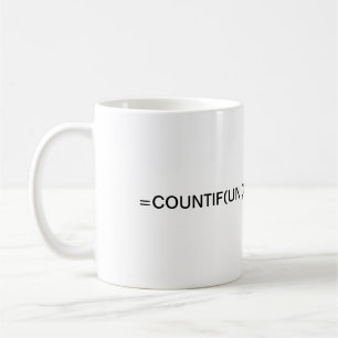 Excel formula: formula countif and Unique Coffee Mug