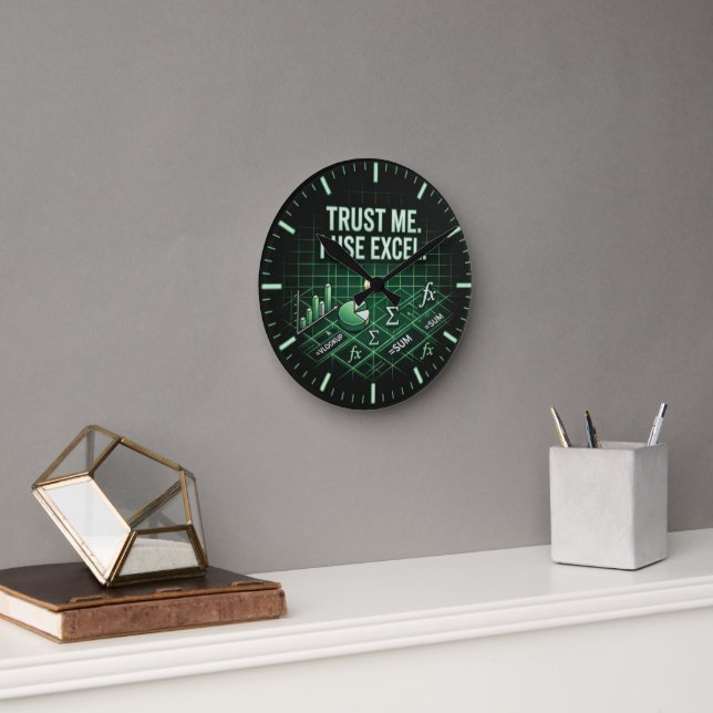 Excel Funny Wall Clock for Traders & Accountants (Office)