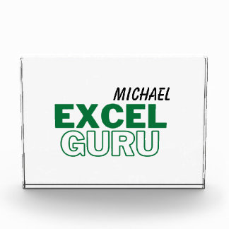 Excel Guru Funny Accounting Acrylic Award