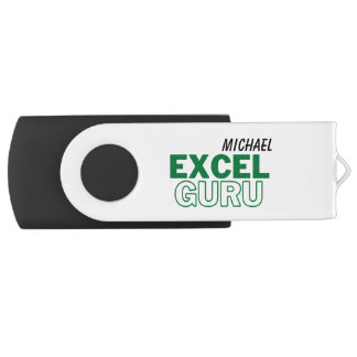 Excel Guru Funny Accounting USB Swivel Flash Drive