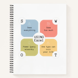 Excel Humor   For Excel Wizard   Funny Spreadsheet Notebook