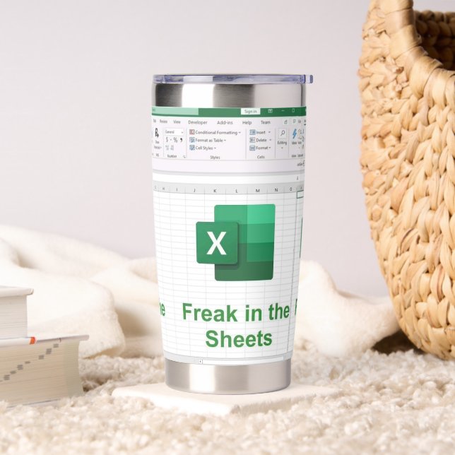 Excel in Style: Freak in the Sheets Insulated Tumbler (Living Room)