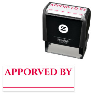 Excel Mark Approved by - Self-Inking Rubber Stamp
