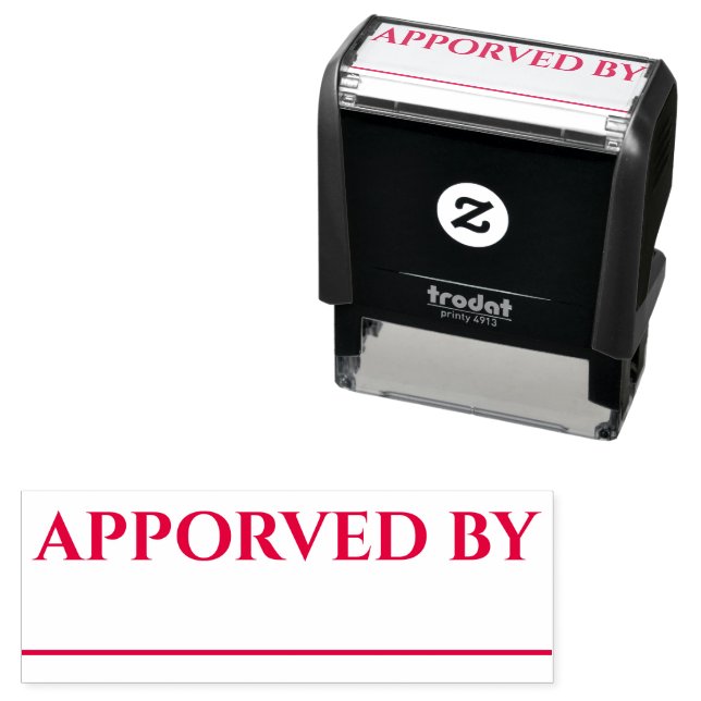 Excel Mark Approved by - Self-Inking Rubber Stamp (In Situ)