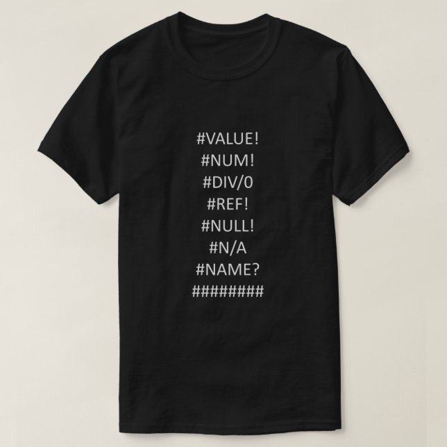 EXCEL PROBLEMS Classic T-Shirt (Design Front)