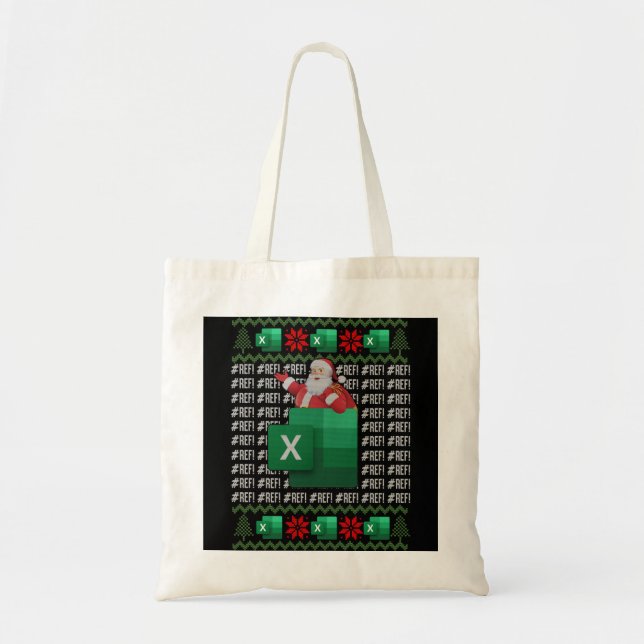 Excel REF Error Spreadsheet,CPA Accountant Christm Tote Bag (Front)