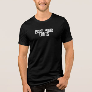 Excel Your Limits Spreadsheet Pro Data Design Tri-Blend Shirt