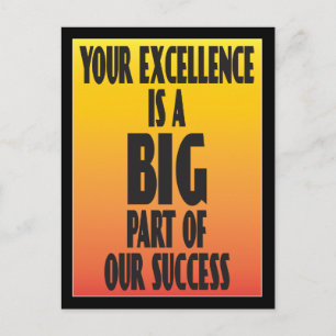 Excellence Employee Thank You Postcard