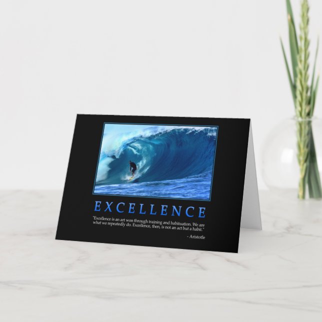 Excellence Greeting Card (Front)
