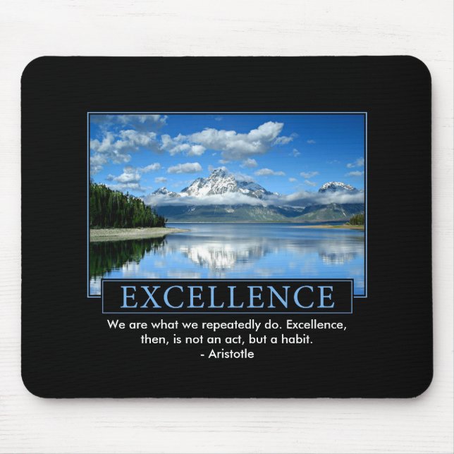 Excellence Inspirational Mouse Pad (Front)