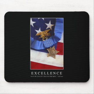 Excellence: Inspirational Quote Mouse Pad