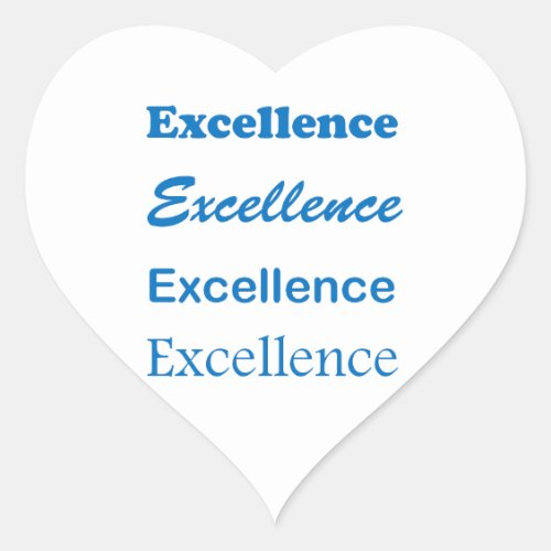 EXCELLENCE Standard Coach Mentor Sports School GIF Heart Sticker