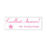 [ Thumbnail: "Excellent Answers!" Acknowledgement Rubber Stamp ]