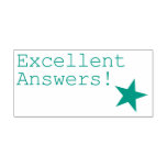 [ Thumbnail: "Excellent Answers!" Grading Rubber Stamp ]